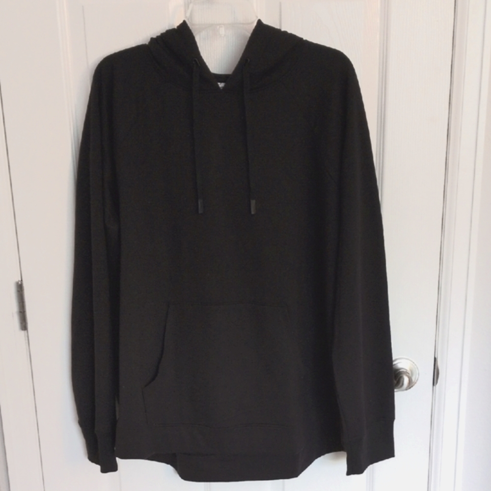 Athletic Works Black Hooded Sweatshirt - XXXL